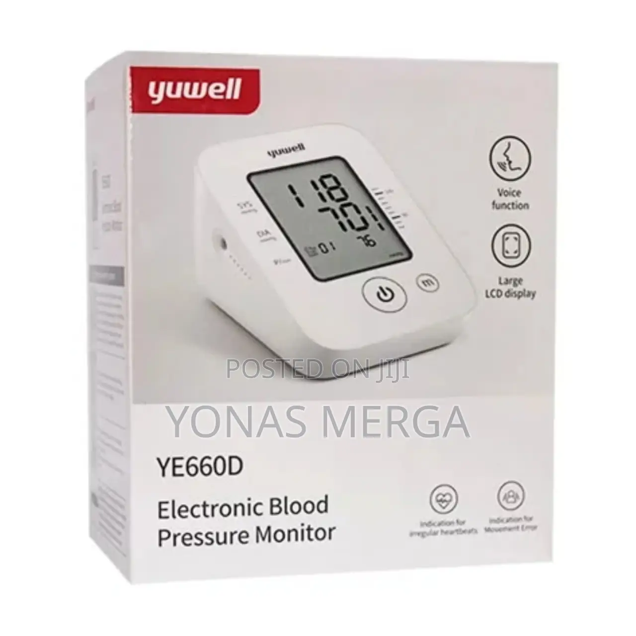 Digital Blood Pressure Monitor
Model: 660d
Make: Yuwell