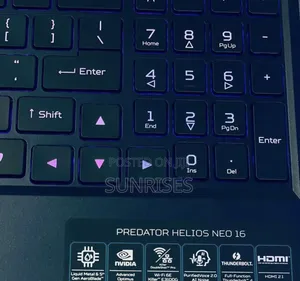 New Laptop Acer Predator Helios Neo 16 16GB Intel Core I9 SSD 1T