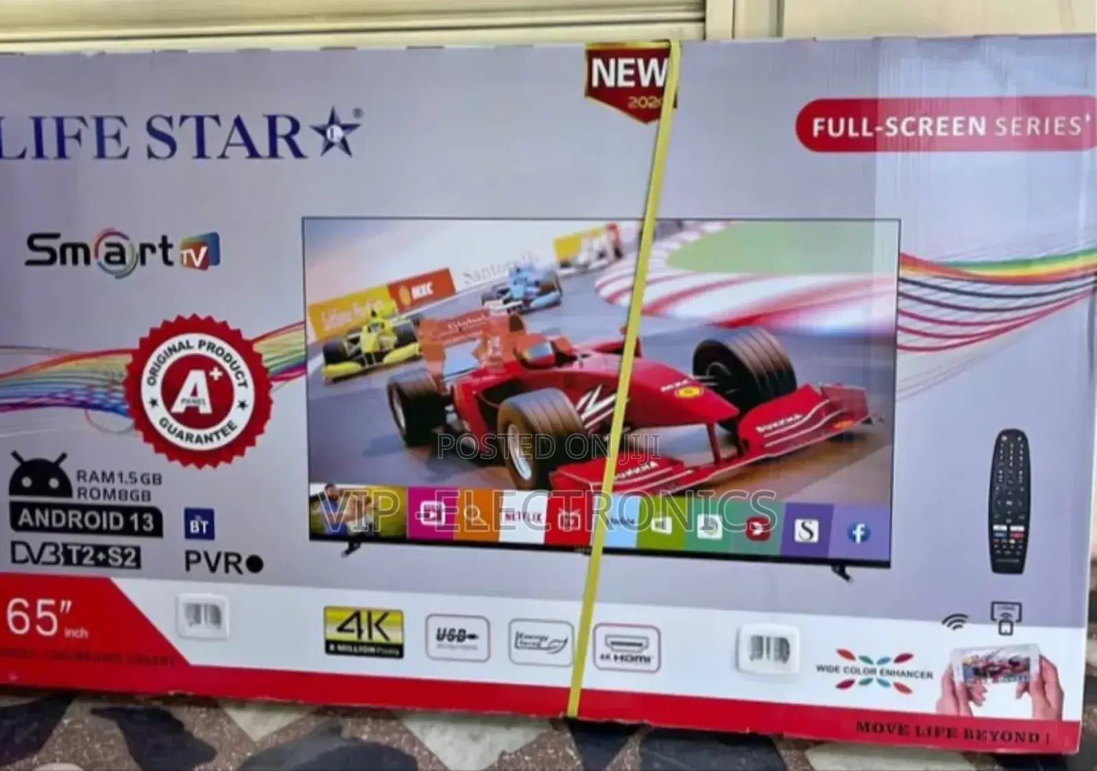 Lifestar Tv 65"Inch Tv Smart Android Nwe 2025 Tv