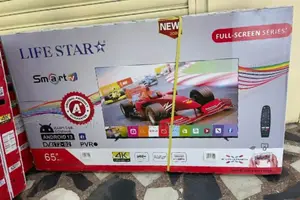 Lifestar Tv 65"Inch Tv Smart Android Nwe 2025 Original Lifestar Tv