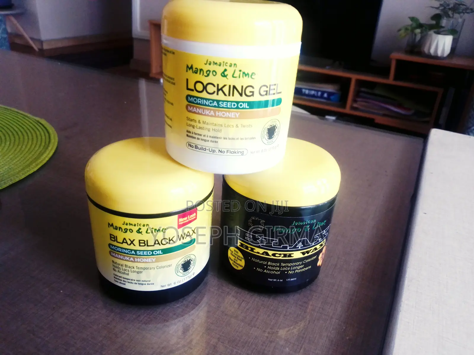 Jamaica Mango and Lime Locking Gel and Black Black Wax (Uk)