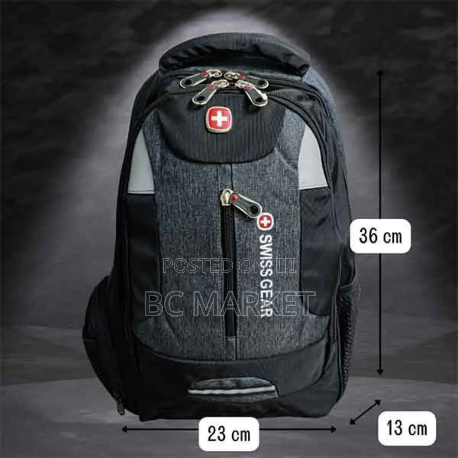 Silver White Swissgear Backpack