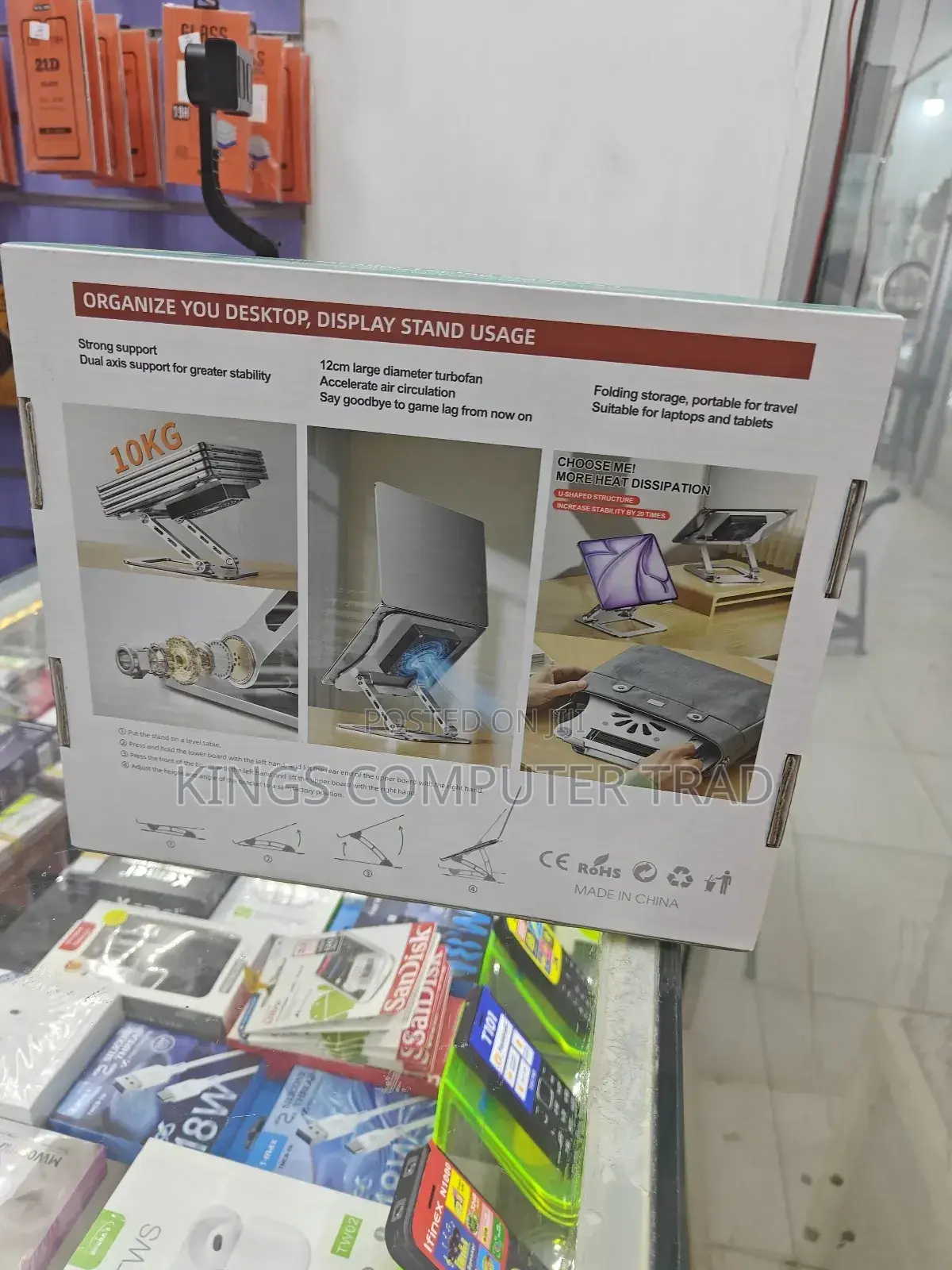 Stand And Fan Of Laptop