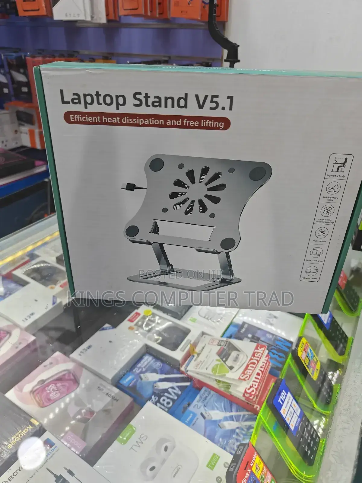 Stand And Fan Of Laptop