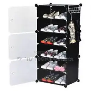 Photo - 6-layer Cube Shoe Rack Storage For Shoes