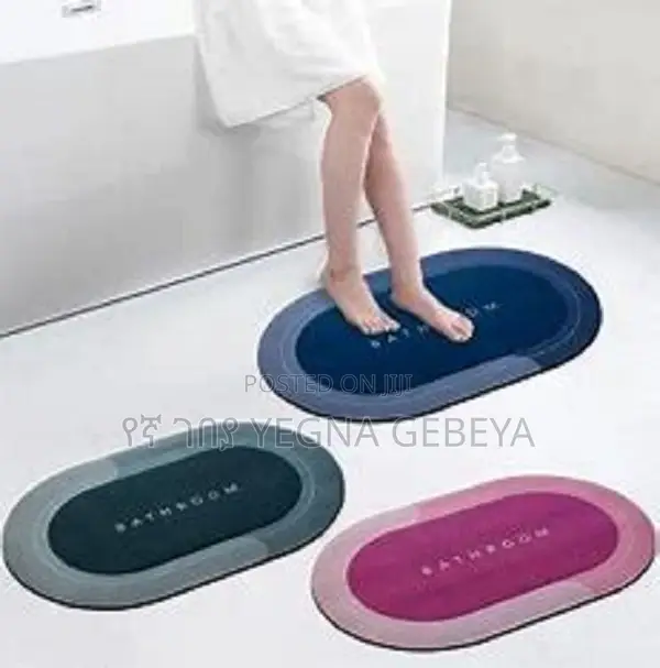 Small Bathroom Non Slip Quick Dry Rubber Resistant Bath Mat