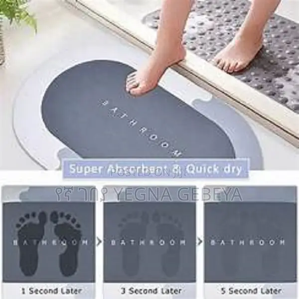 Small Bathroom Non Slip Quick Dry Rubber Resistant Bath Mat