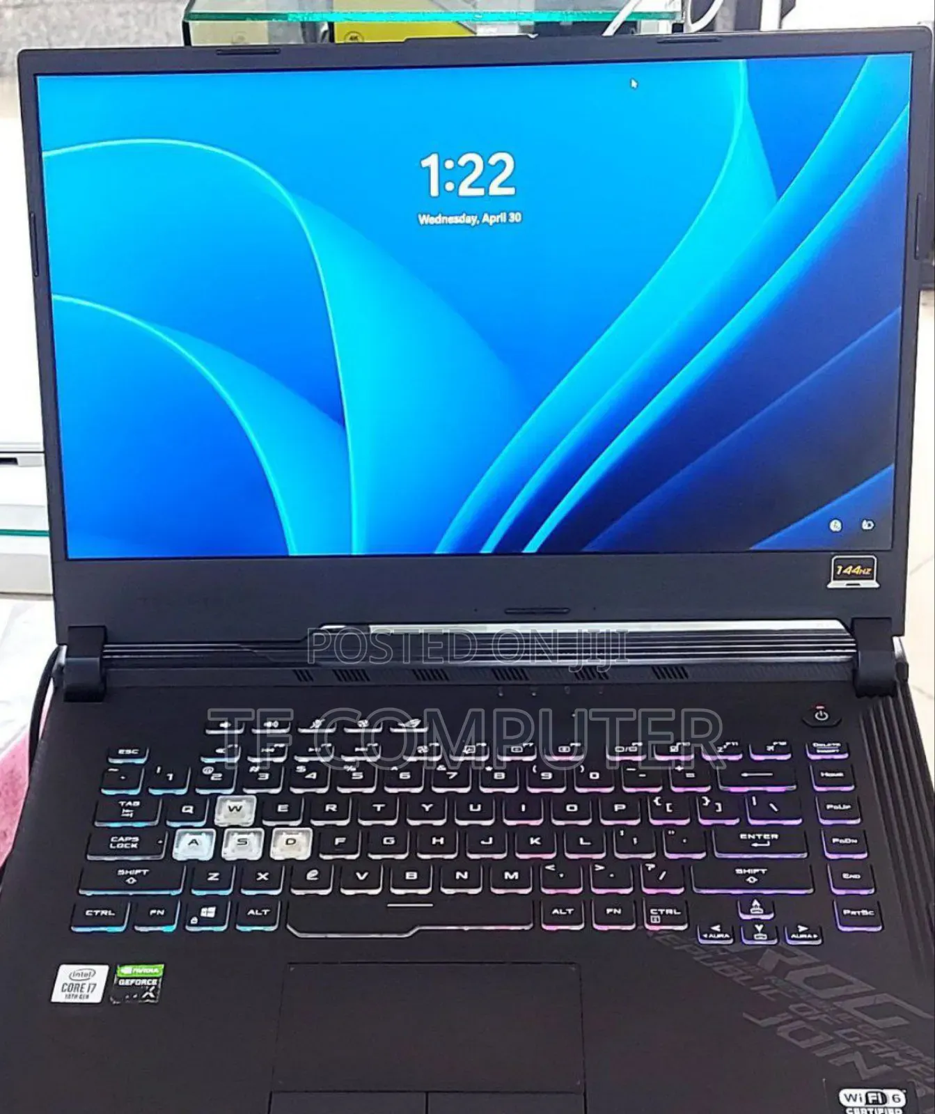 New Laptop Asus ROG Strix G15 16GB Intel Core I7 SSD 512GB