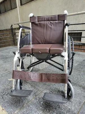 Toilet Wheelchair፮尟wheelchair Has a Stylish Silver Design