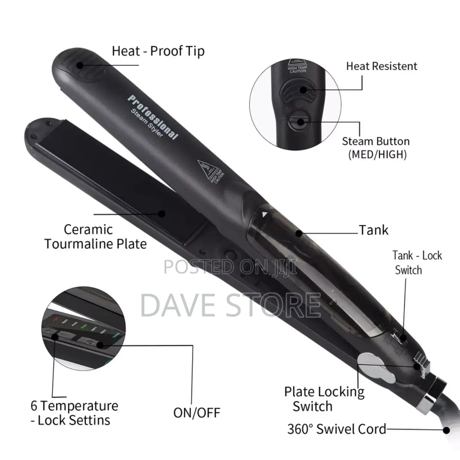Geepas Professional Digital Hair Straightener