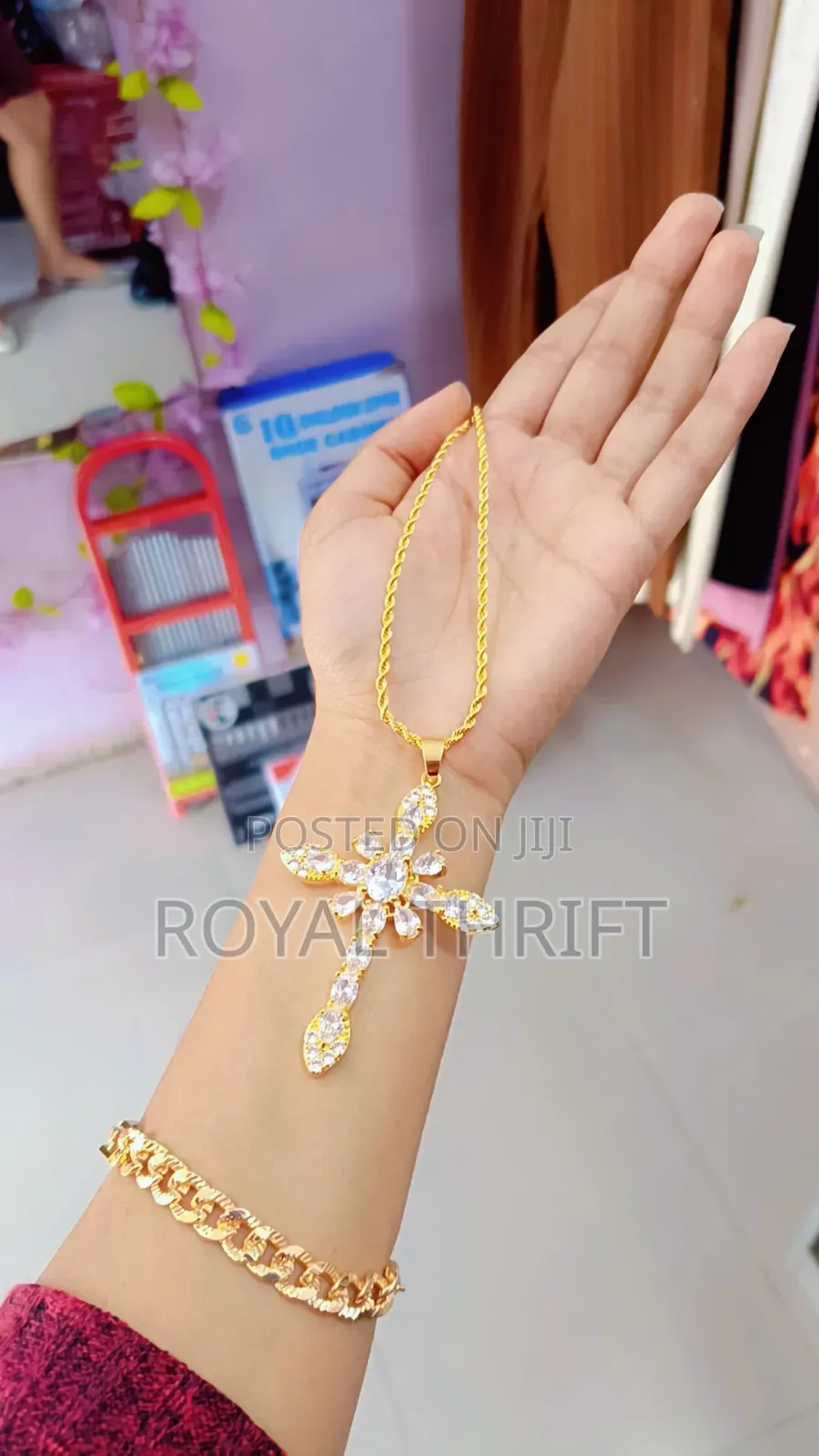 Cross Jewelry Gold Platted