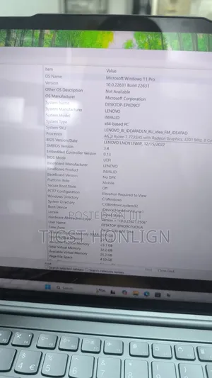 New Laptop Lenovo Yoga 7i 32GB AMD Ryzen 7 SSD 1T