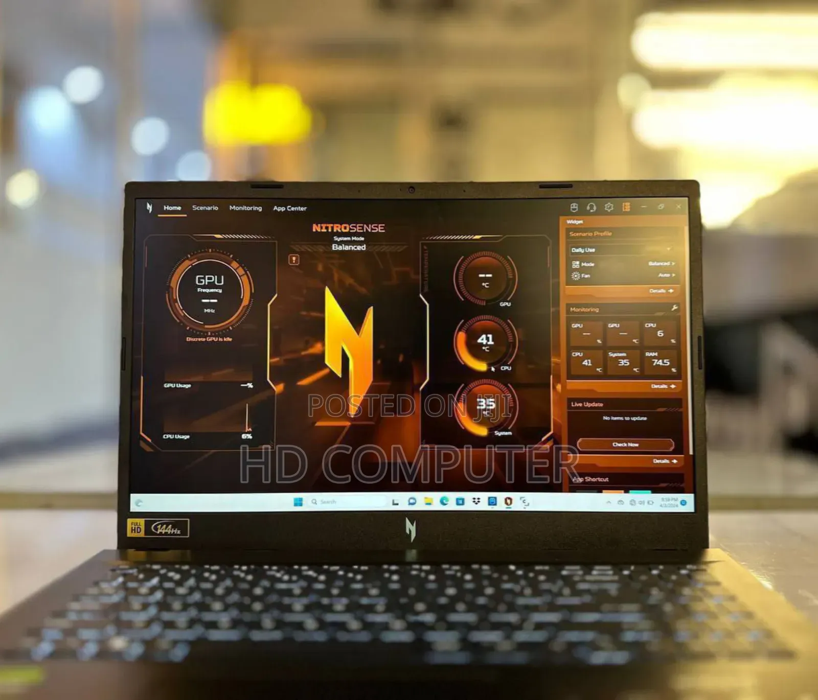 New Laptop Acer Nitro 5 16GB AMD Ryzen 7 SSD 1T