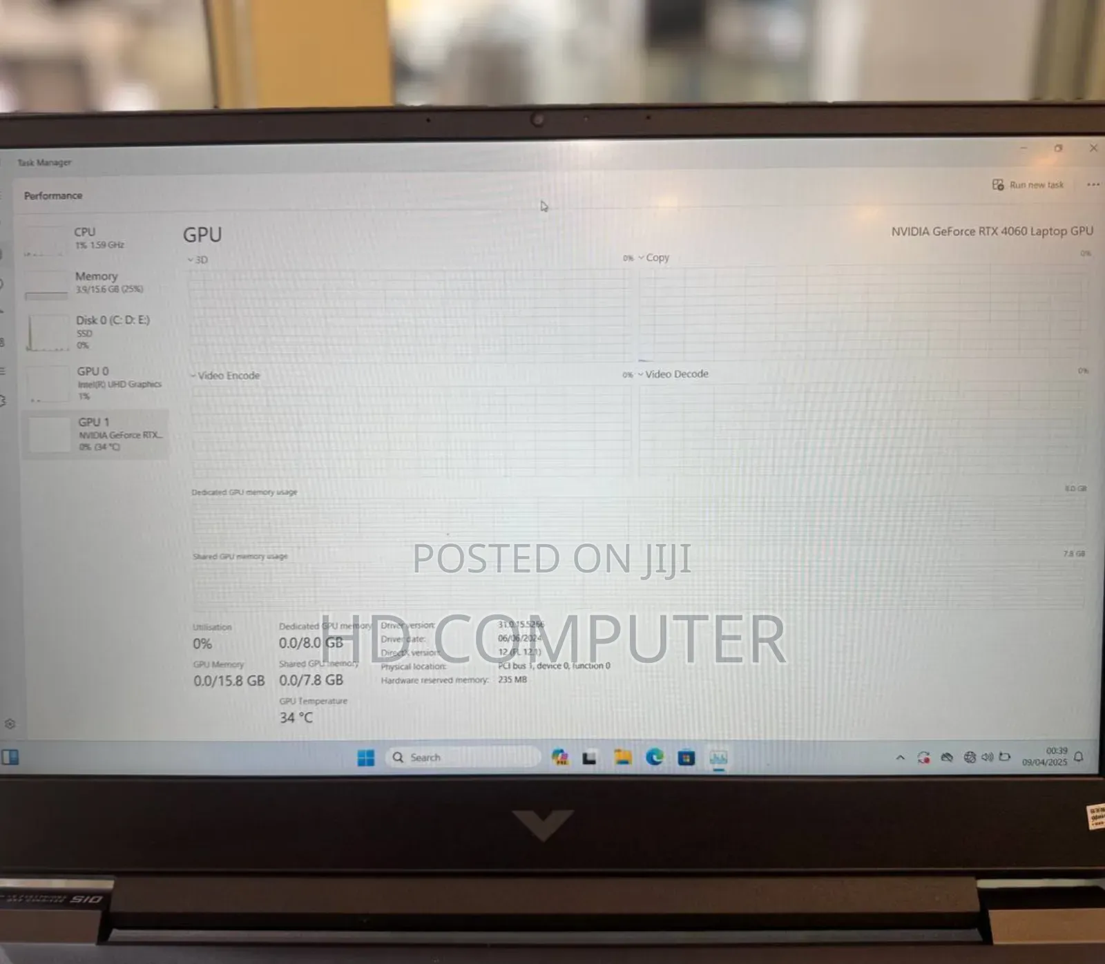 New Laptop HP Victus 15 16GB Intel Core I7 SSD 1T