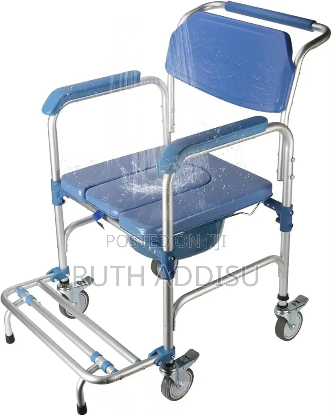 Wheelchair Commode Chair4፮commkde Removae Poty Commlde New