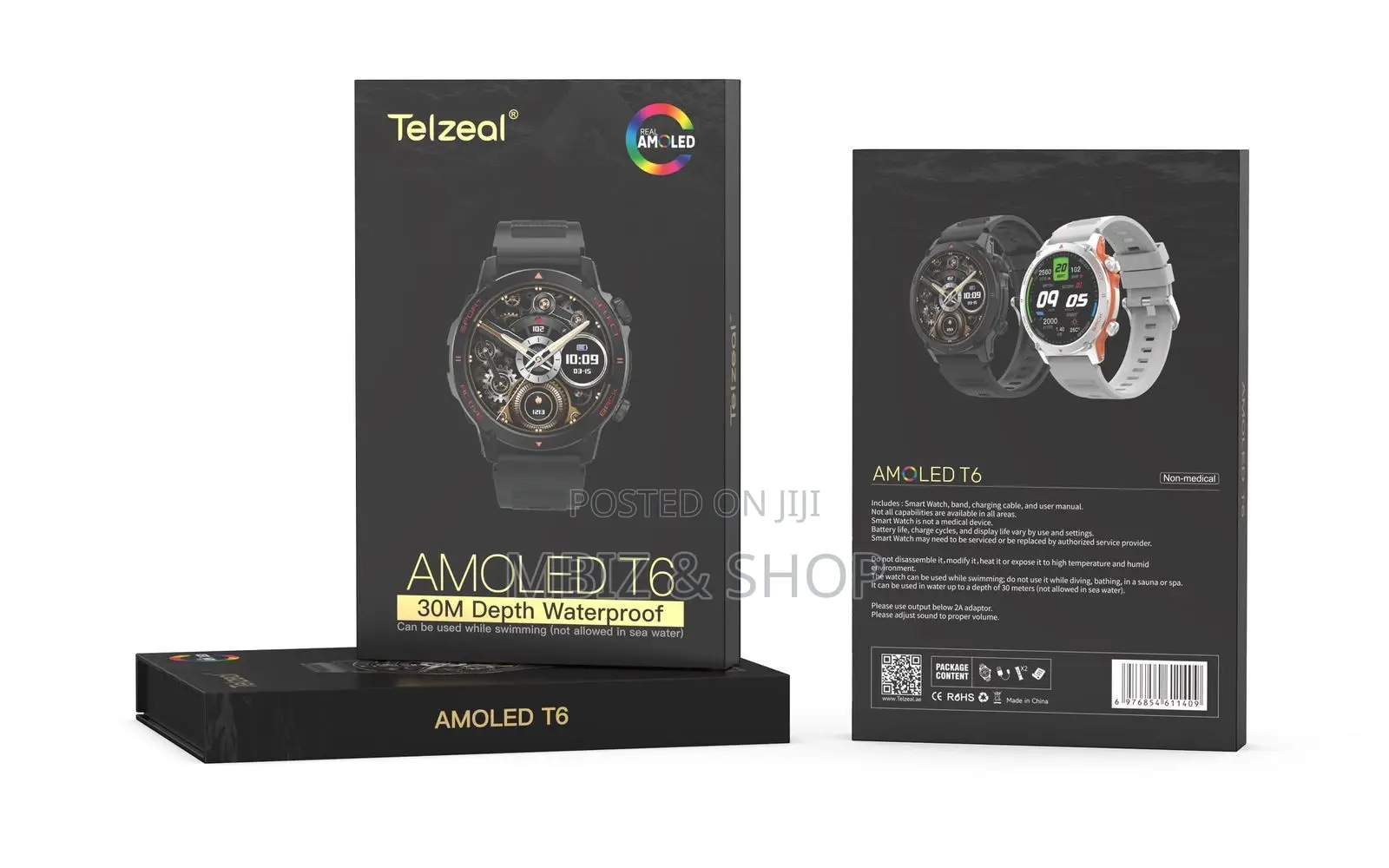 Tel Amoled T6 Smartwatch