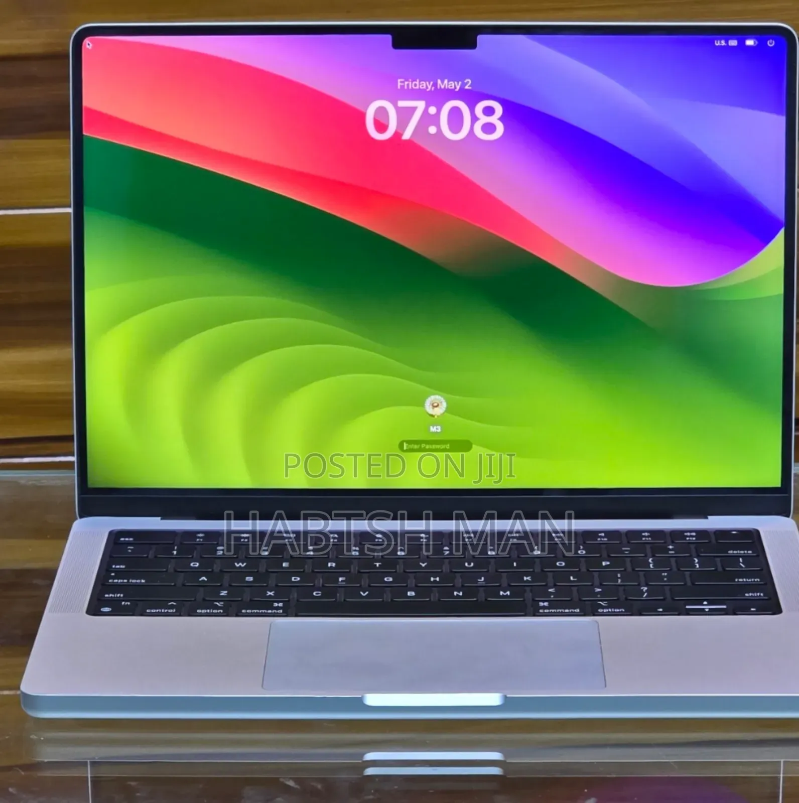 New Laptop Apple MacBook Pro 2023 M3 14-Inch 8GB Apple M3 SSD 512GB