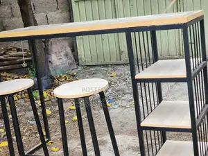 Breakfast Bar Table With Kitchen Stools 160×60 Cm Height 110