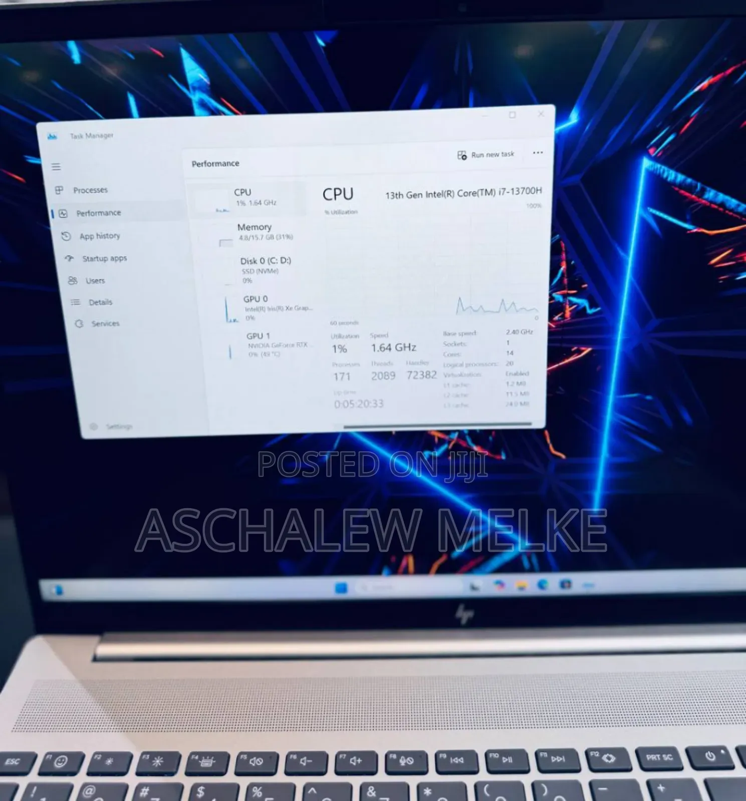 New Laptop HP Pavilion 15 16GB Intel Core I7 SSD 1T