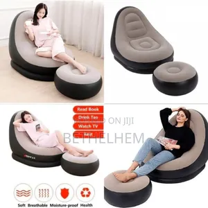 2in1 Inflatable Sofa Chiar With Foot Rest