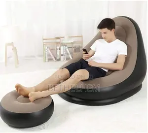 2in1 Inflatable Sofa Chiar With Foot Rest