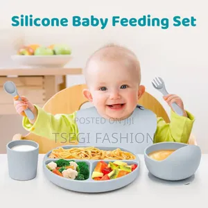 Photo - 6 in 1 Silicon Baby Feeding Set(የልጆች መመገቢያ)