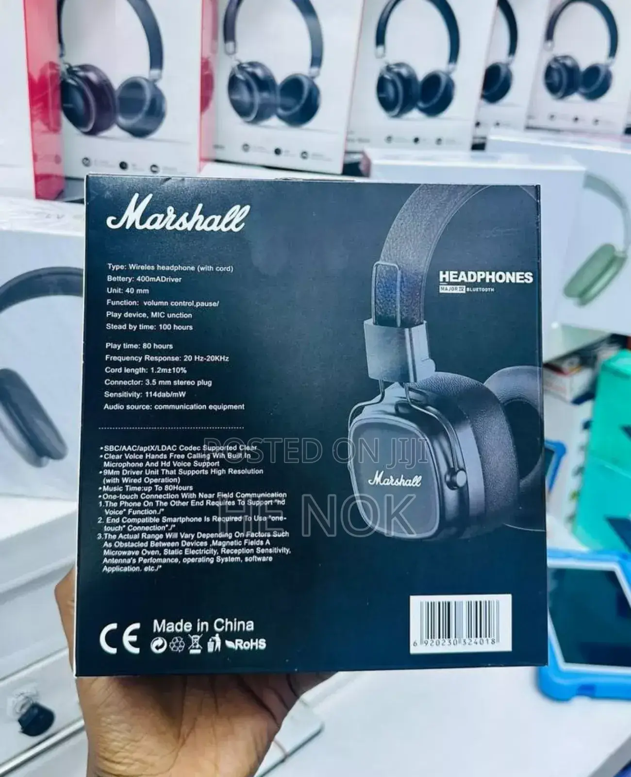 Marshall Headset 80 Hour Play Time