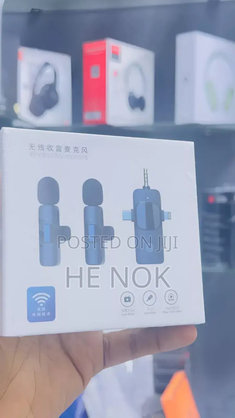 Dual Wireless Microphone 3 in 1