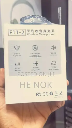 Dual F11-2 Wireless Microphone With Fur for iPhone,Android