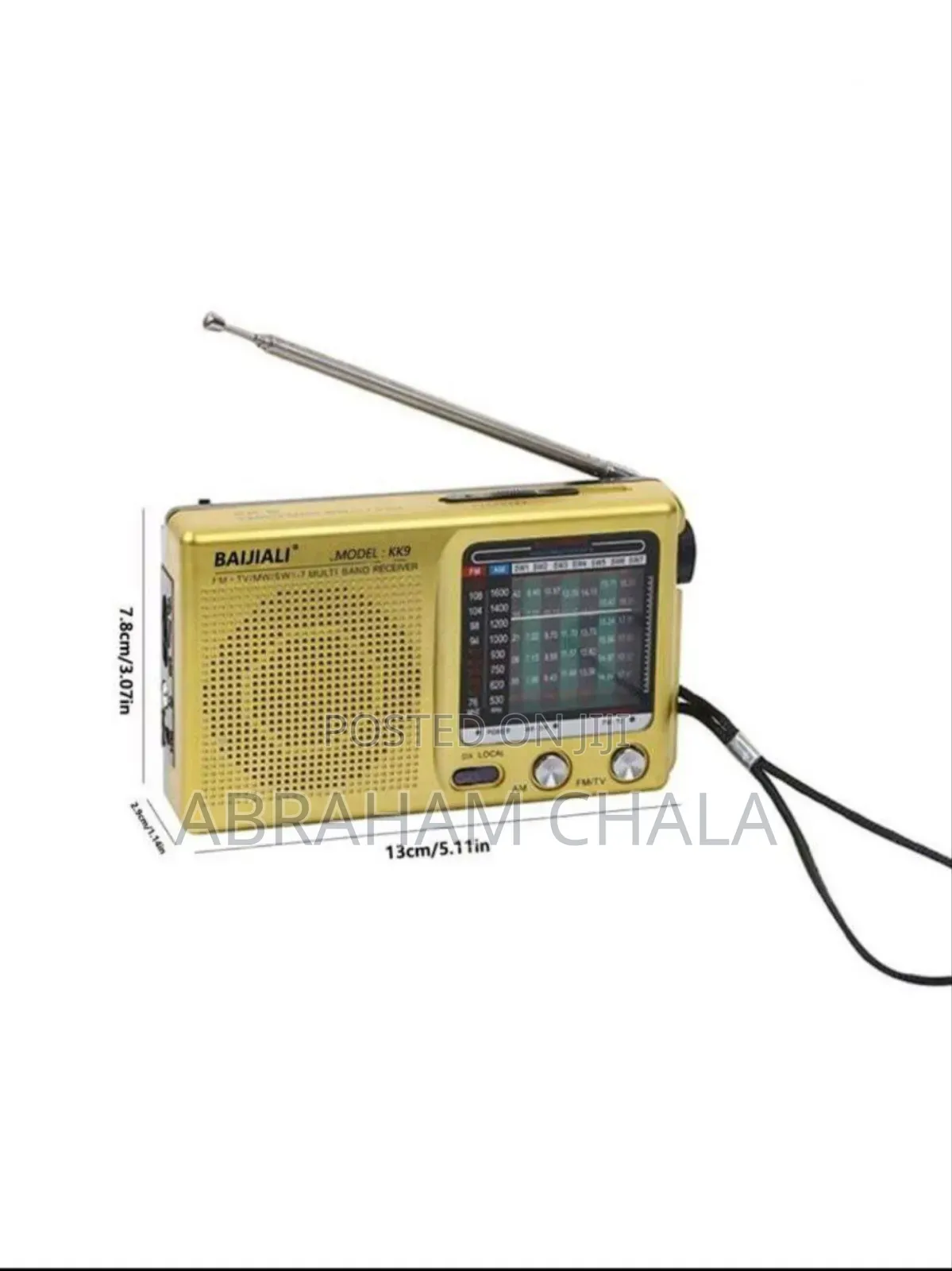 Portable Am/Fm Radio, Old-Fashioned Full-Band Retro.