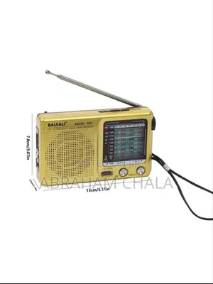 Photo - Portable Am/Fm Radio, Old-Fashioned Full-Band Retro.