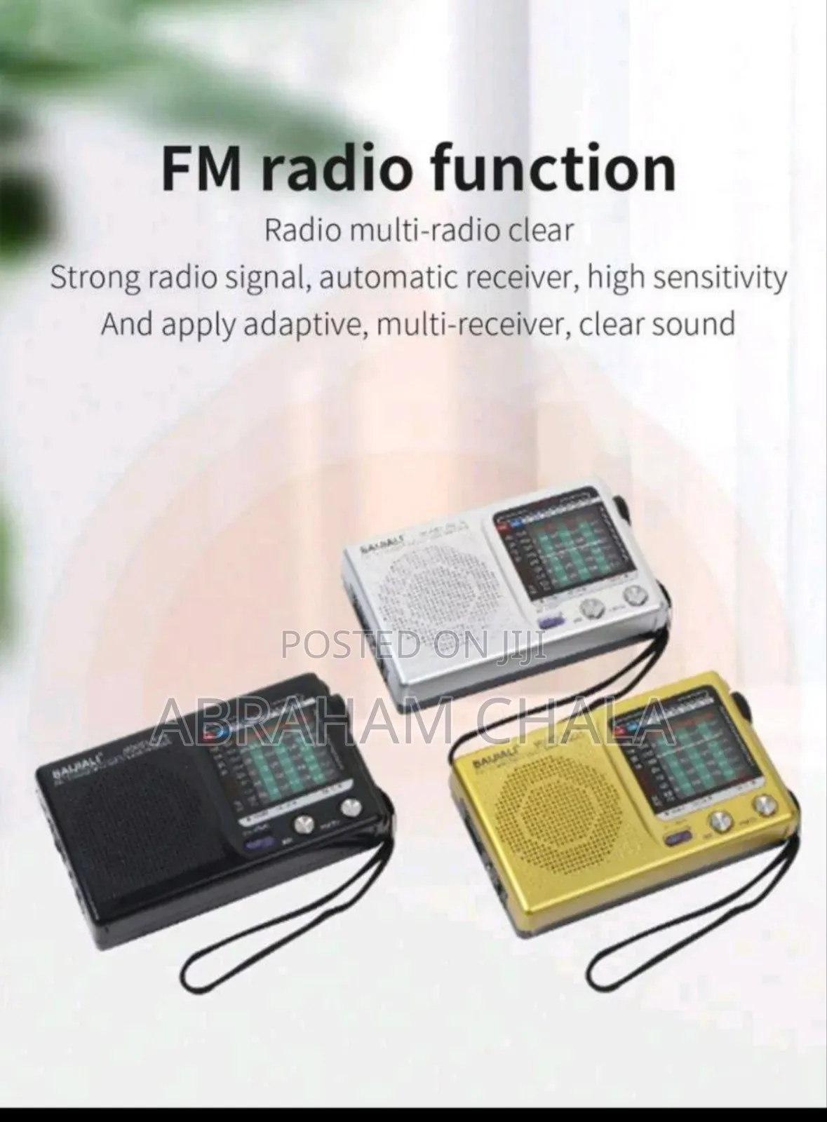 Portable Am/Fm Radio, Old-Fashioned Full-Band Retro.