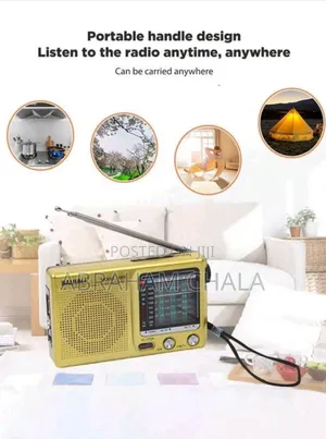 Portable Am/Fm Radio, Old-Fashioned Full-Band Retro.