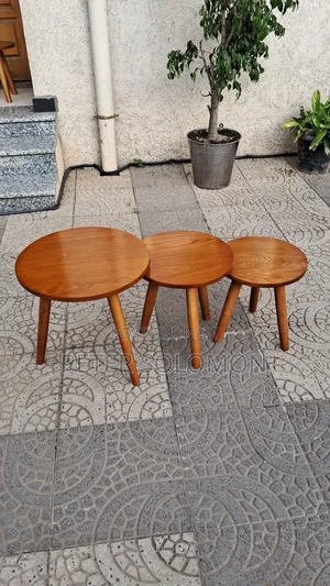 Photo - Oak Tables Brown Color