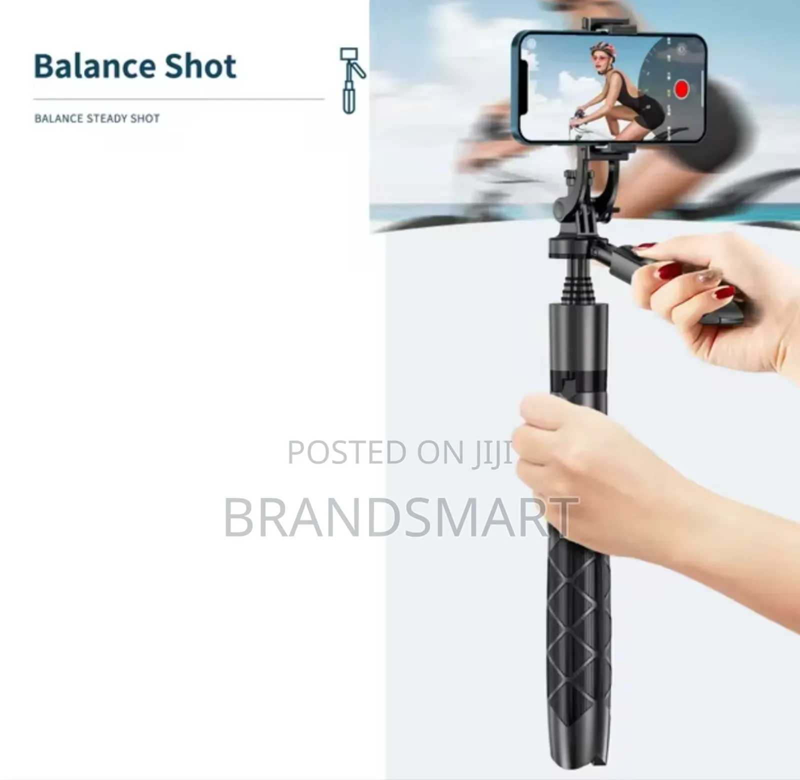Long 360 Rotation Aluminum Selfie Stick Steady Handle Tripod
