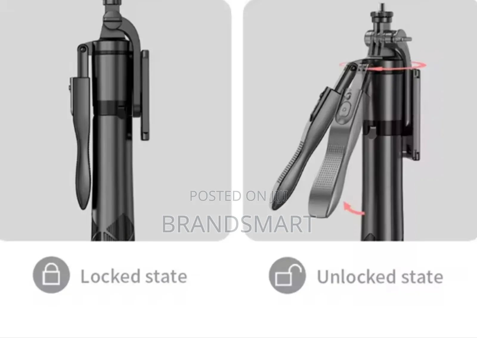 Long 360 Rotation Aluminum Selfie Stick Steady Handle Tripod