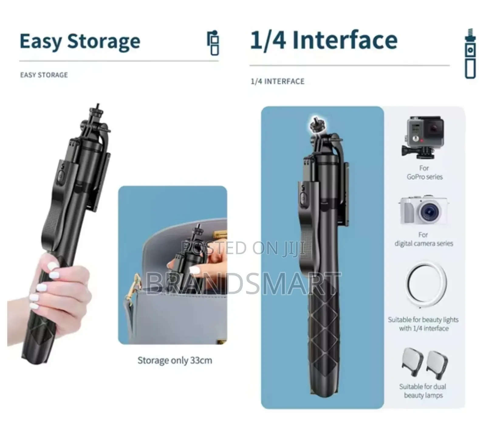 Wireless Selfie Stick Tripod Monopod for Camera Phones