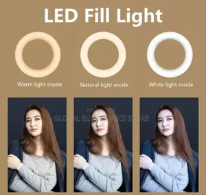 Selfi Stick Tripod With Ring Light, 10 Inch