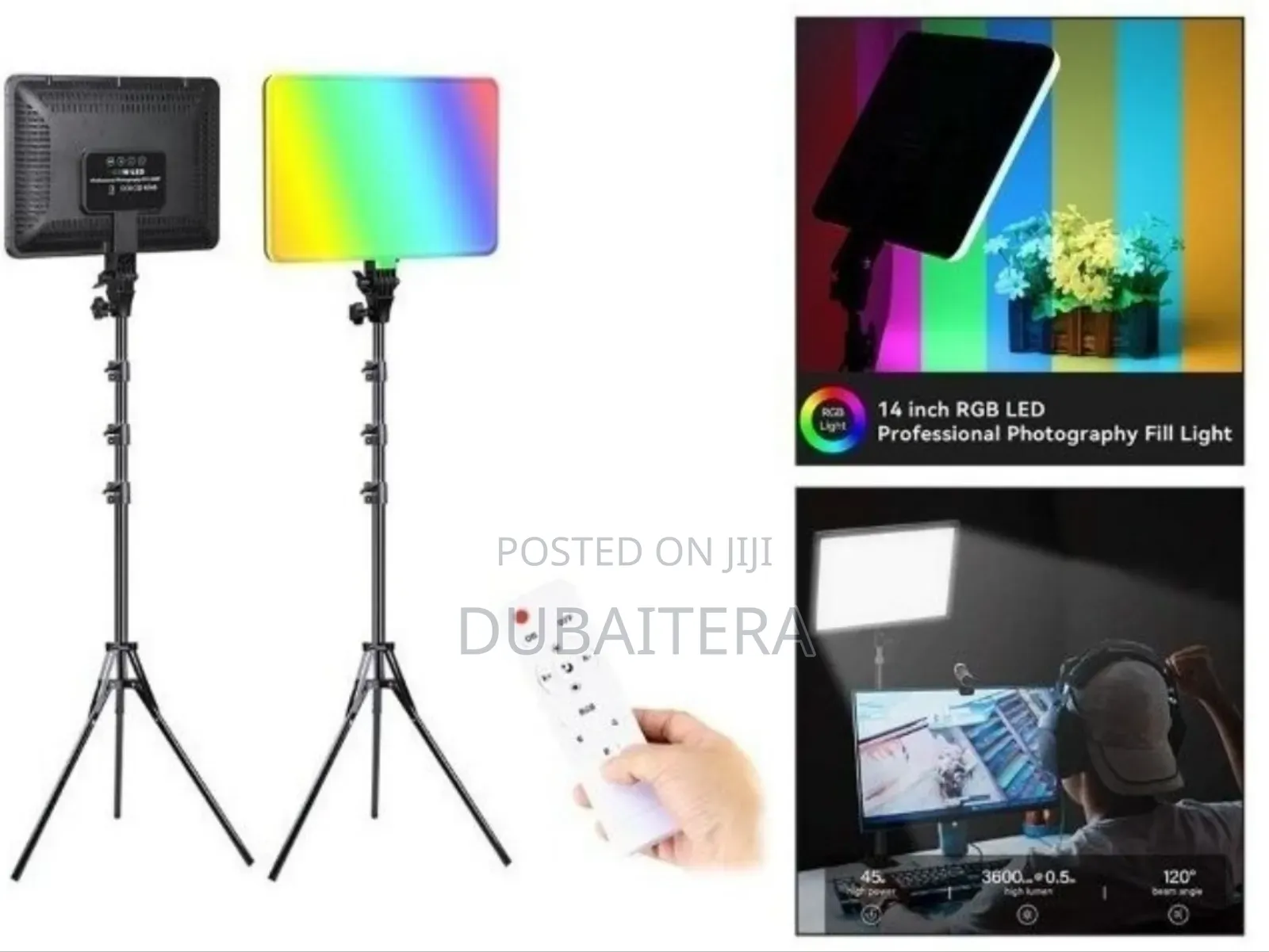 RGB Backlight With Adjustable Tripod and Remote Control