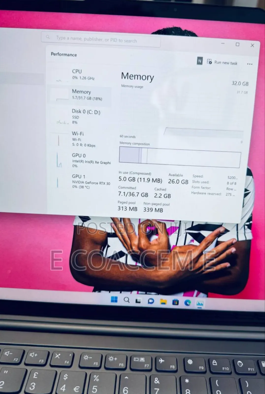 New Laptop Lenovo 32GB Intel Core I7 SSD 1T