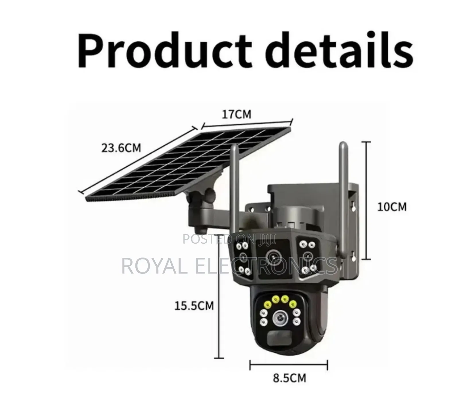 ባለ 4 ካሜራ Rechargeable የሆነ Sim የሚቀበል ( With Solar Panel )