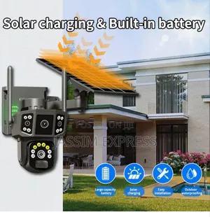 Sim Suport 4 Camera Waterproof Outdoor Camera With Solar
