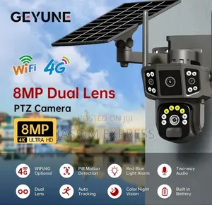 Photo - Sim Suport 4 Camera Waterproof Outdoor Camera With Solar