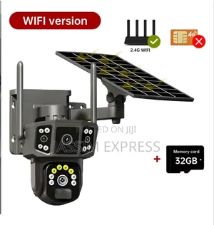 Sim Suport 4 Camera Waterproof Outdoor Camera With Solar