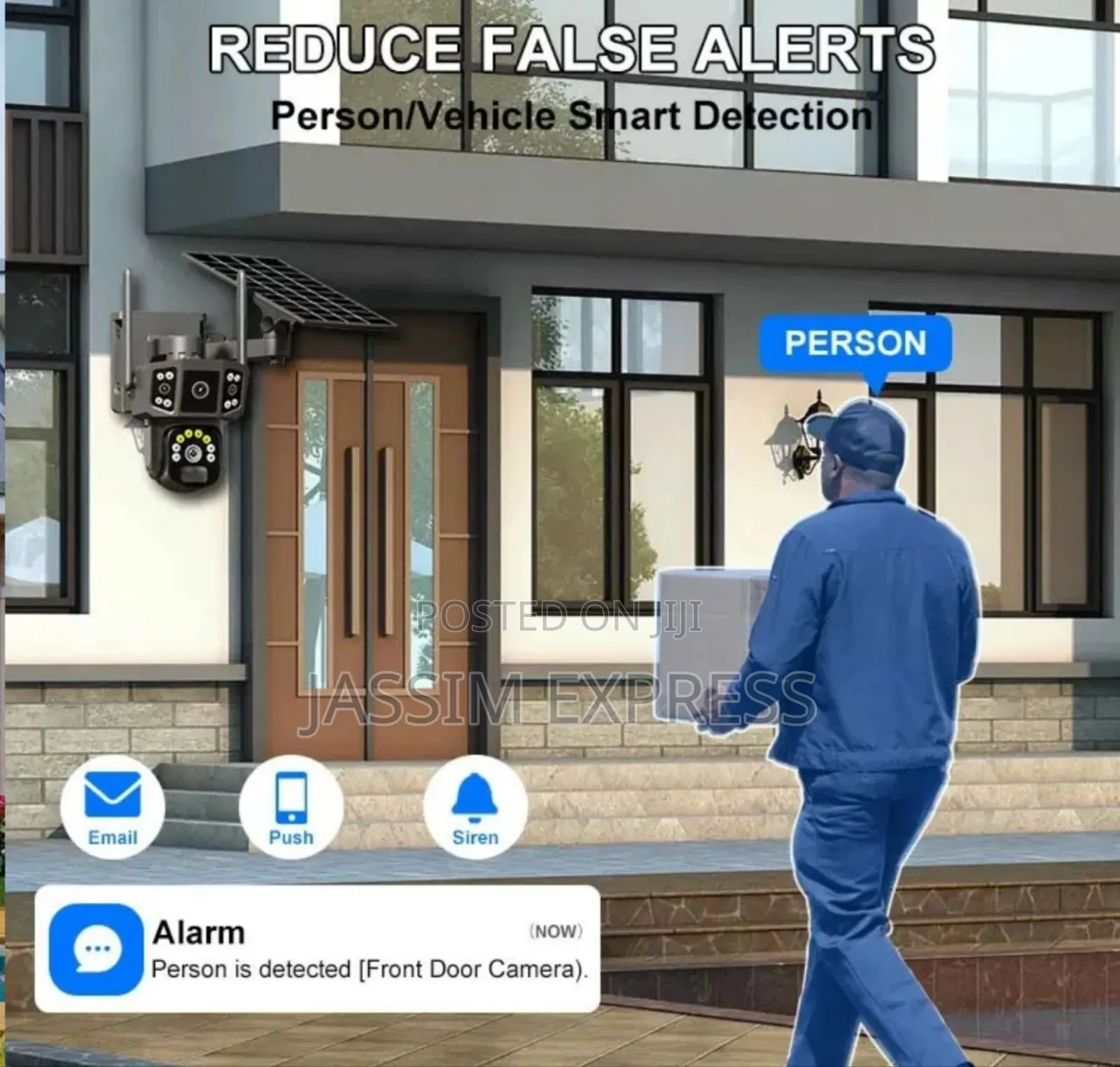 Sim Suport 4 Camera Waterproof Outdoor Camera With Solar