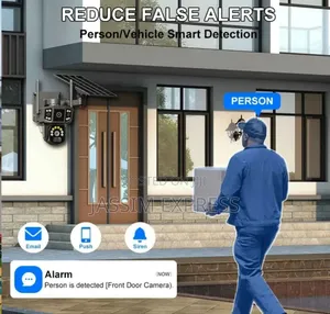 Sim Suport 4 Camera Waterproof Outdoor Camera With Solar