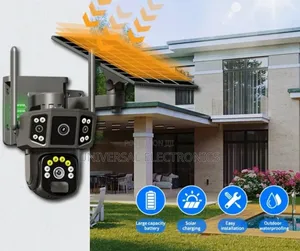 Photo - 4 Camera ያለውsolar የሆነ ሲም ካርድ ሚቀበልበ ቻርጅ ሚሰራ Security Camera