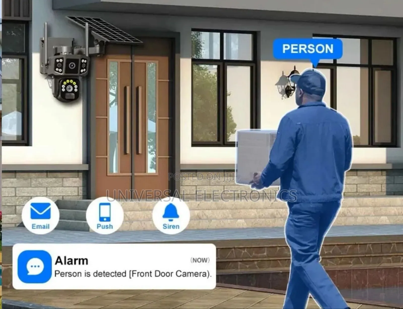 4 Camera ያለውsolar የሆነ ሲም ካርድ ሚቀበልበ ቻርጅ ሚሰራ Security Camera