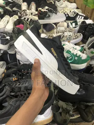 Puma Double Sole Black White