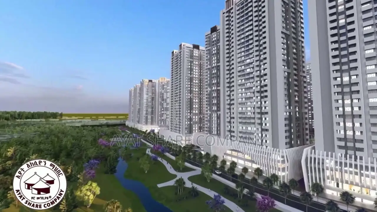 80 ካሬ ባለ 2 መኝታ ካሳንቺስ | 80 Square Kazanchis Ayat Apartment